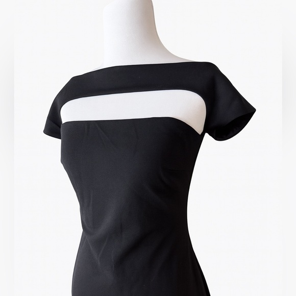 Lulu’s Make a Toast Black Off-the-Shoulder Cutout Midi Dress Womens Small NWOT - Picture 7 of 9